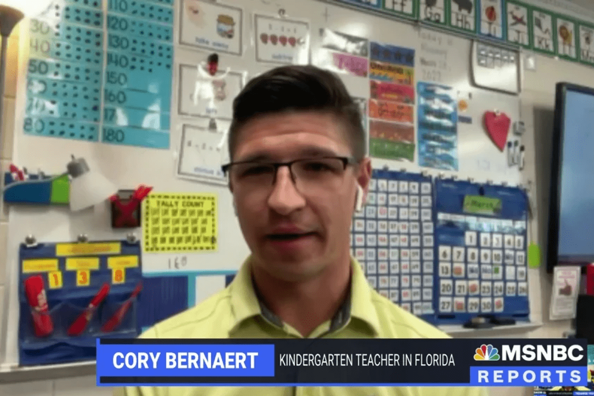 Cory Bernaert, FL Kindergarten Teacher (MSNBC)