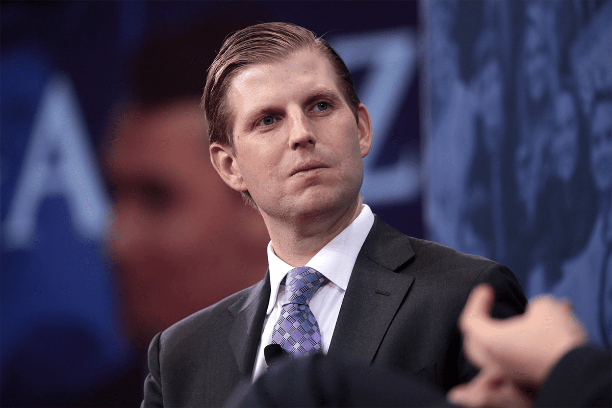 Eric Trump speaking at the 2018 Conservative Political Action Conference (CPAC) in National Harbor, Maryland (Gage Skidmore).