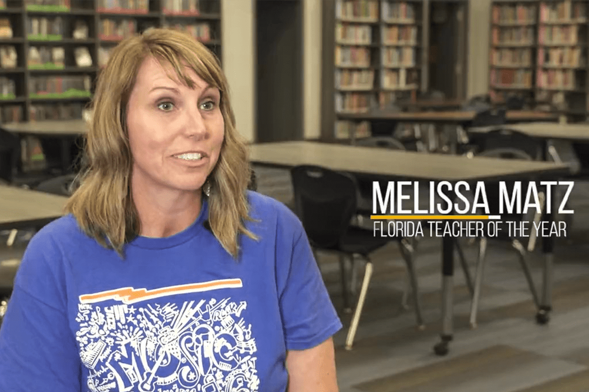 Melissa Matz of Clay County, 2023 Florida Teacher of the Year.
