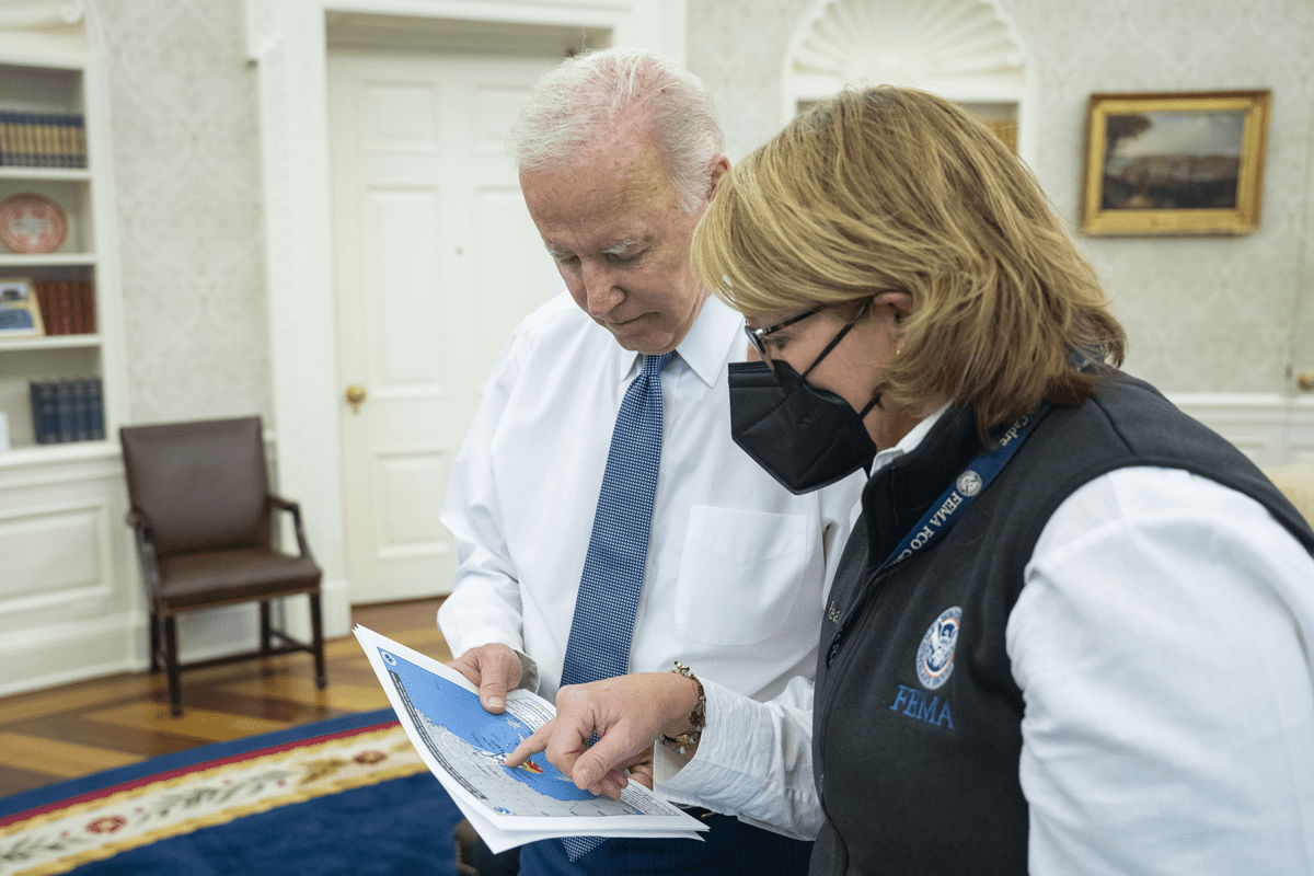 President Joe Biden and FEMA Administrator Deanne Criswell call Florida mayors in preparation for Hurricane Ian.