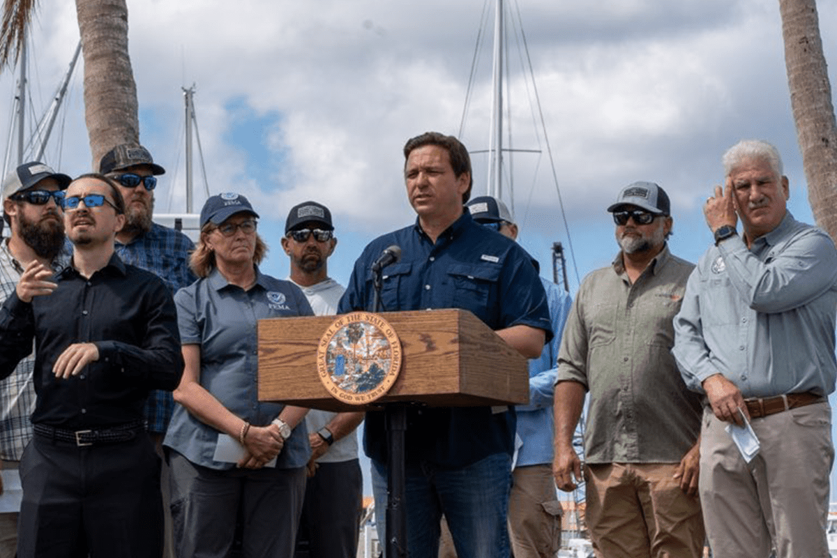 Gov. Ron DeSantis requests federal fisheries disaster declaration due to Hurricane Ian.