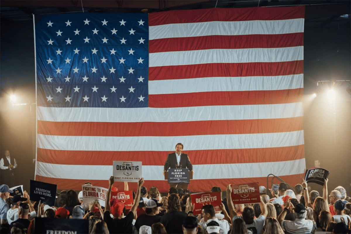 Gov. Ron DeSantis at a campaign event, Oct. 15, 2022.