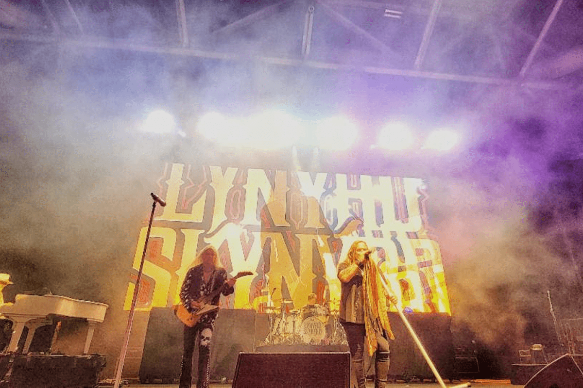 Lynyrd Skynyrd performs at the Boots on the Sand Hurricane Ian Benefit Concert at Hertz Arena on Dec. 1, 2022.