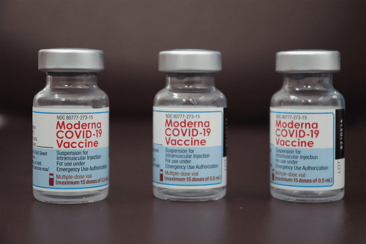 Moderna's COVID-19 vaccine, Aug. 19, 2021. (Mufid Manjnun)