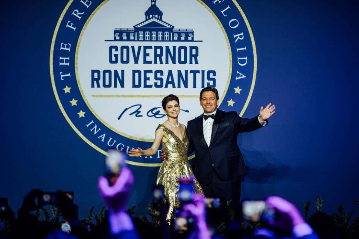 Gov. Ron DeSantis and his wife, First Lady Casey DeSantis.