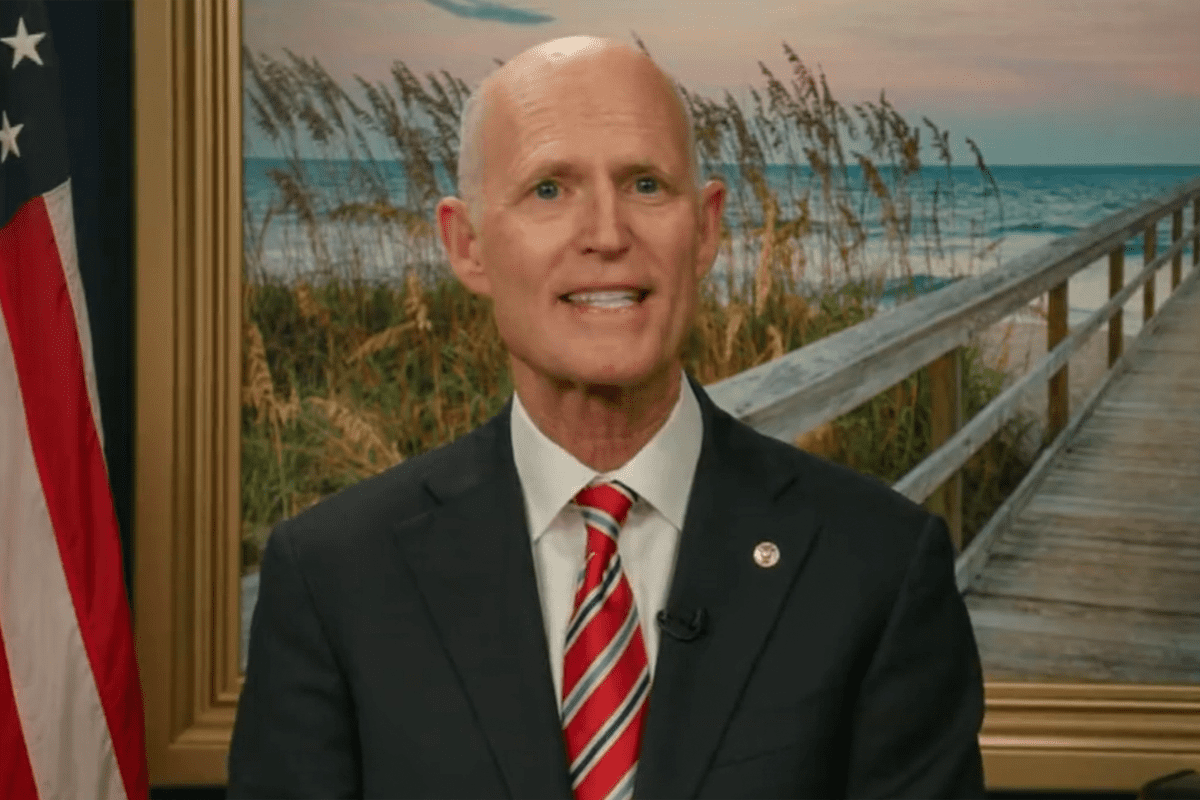Sen. Rick Scott, R-FL, denounces antisemitism, Feb. 5, 2023. (Video/@SenRickScott, Twitter)