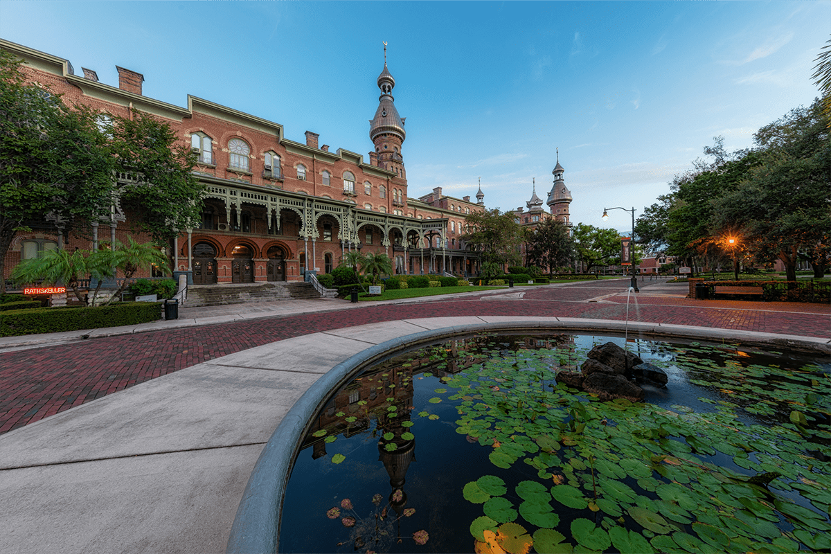 University of Tampa in Tampa, Fla., Aug. 16, 2020. (Photo/Matthew Paulson)