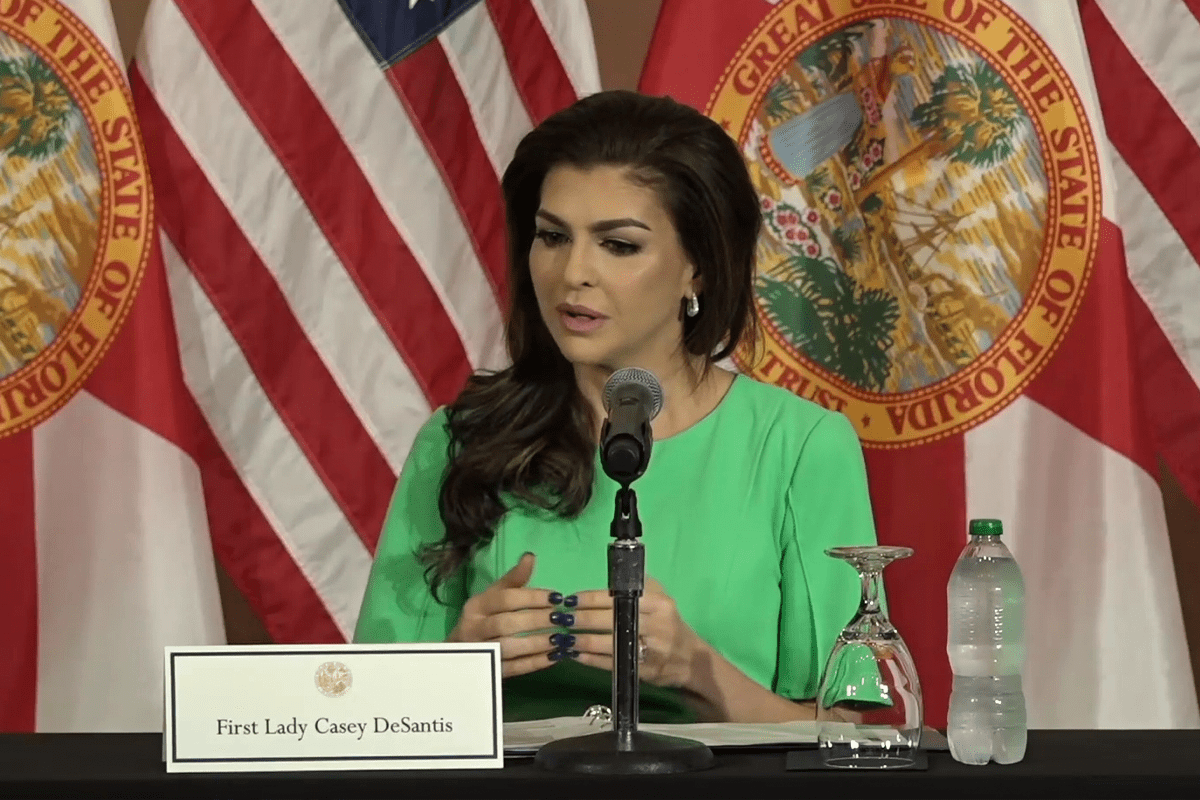 Florida First Lady Casey DeSantis hosts Tallahassee, Fla. roundtable on resiliency efforts, March 22, 2023. (Video/Gov. Ron DeSantis' office)
