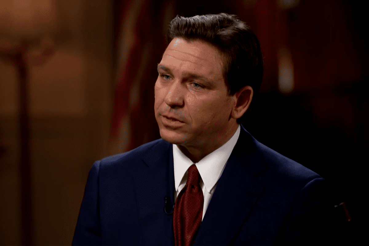 Gov. Ron DeSantis speaks with Piers Morgan in Tallahassee, Fla., aired on March 23, 2023. (Video/Fox Nation)