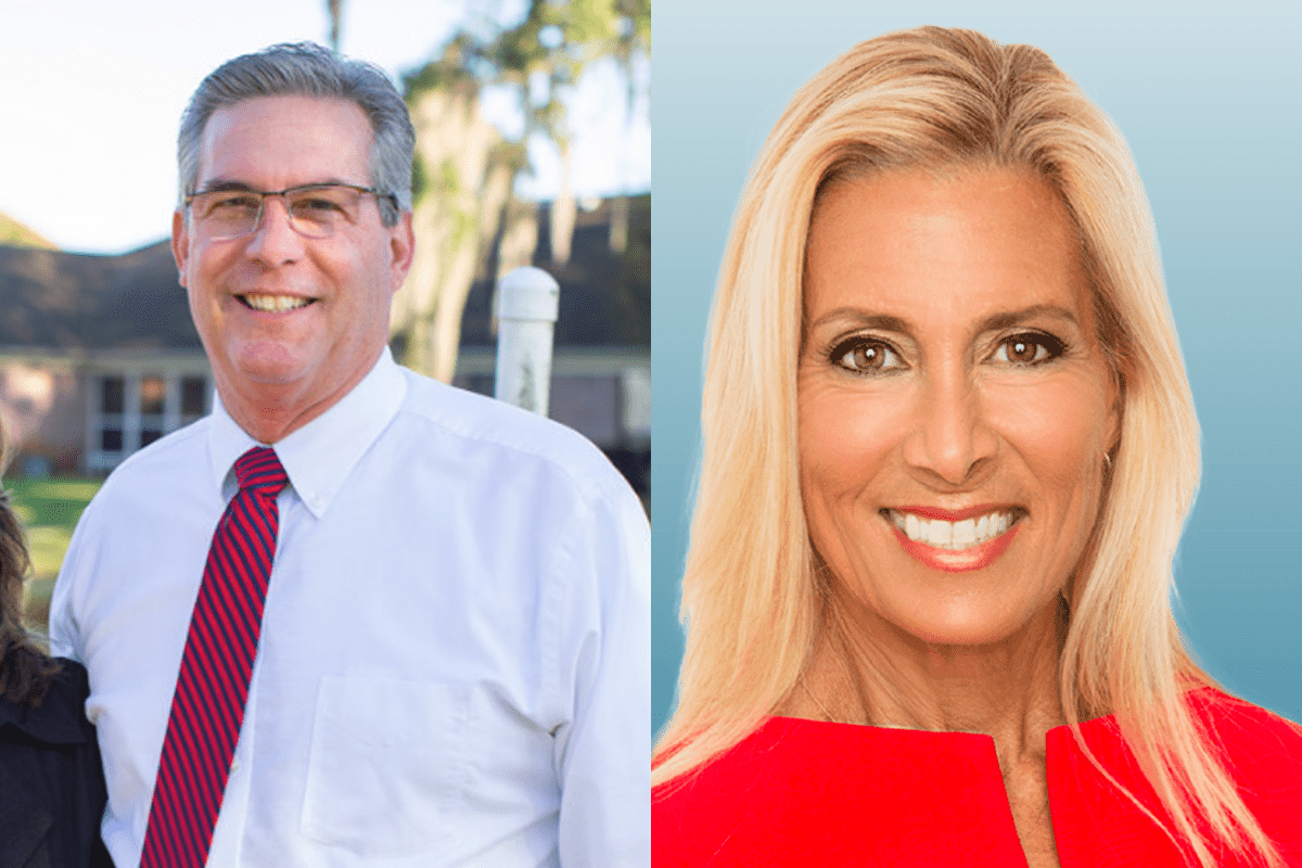 Jacksonville mayoral candidates Al Ferraro and Donna Deegan.
