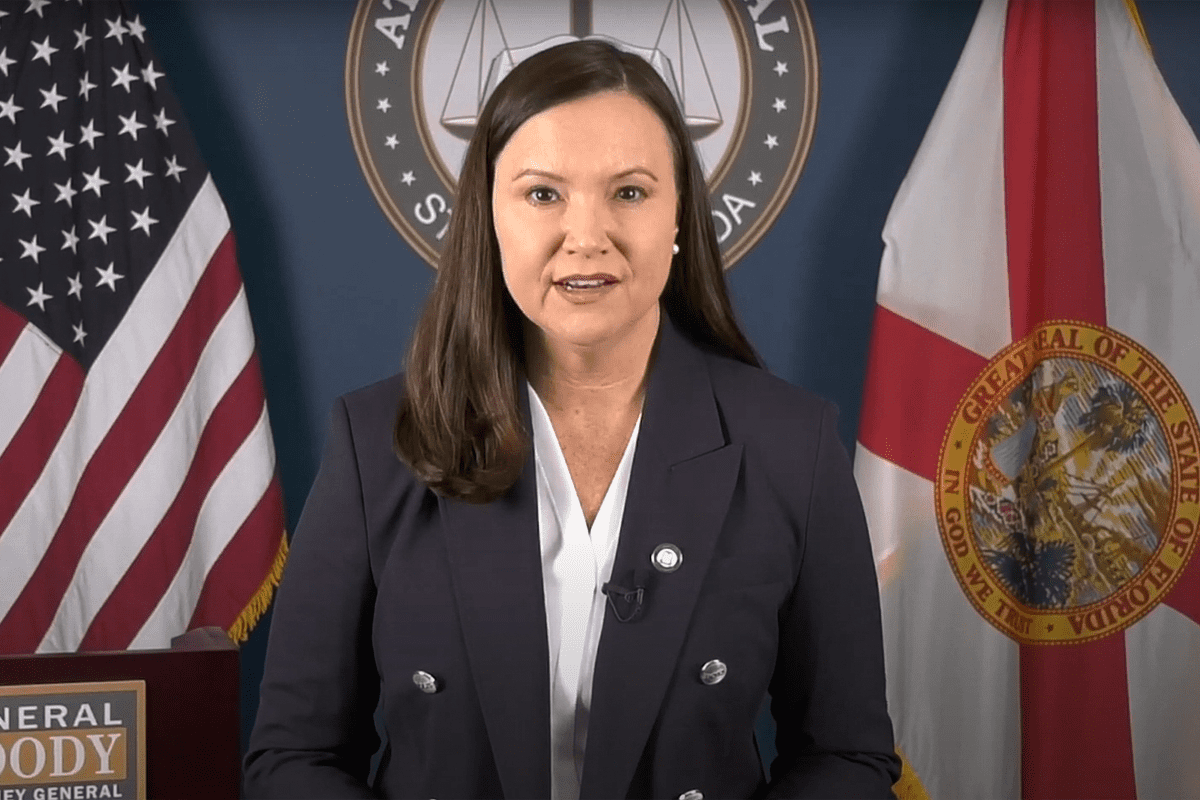 Attorney General Ashley Moody warns Floridians of flesh-eating drug "Xylazine" being mixed with fentanyl, Tallahassee, Fla., March 24, 2023. (Video/Attorney General Ashley Moody's Office, YouTube)