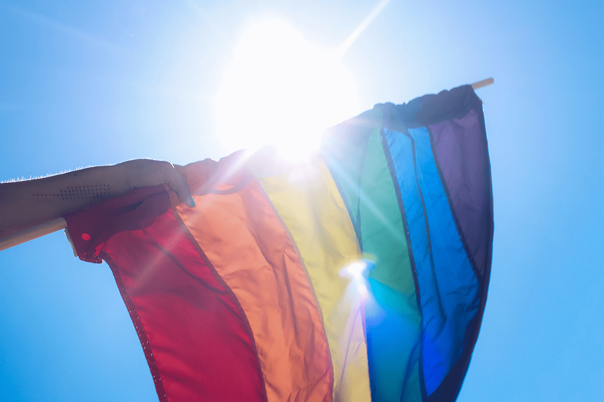 LGBTQ pride flag, June 21, 2018. (Photo/Stock Catalog)