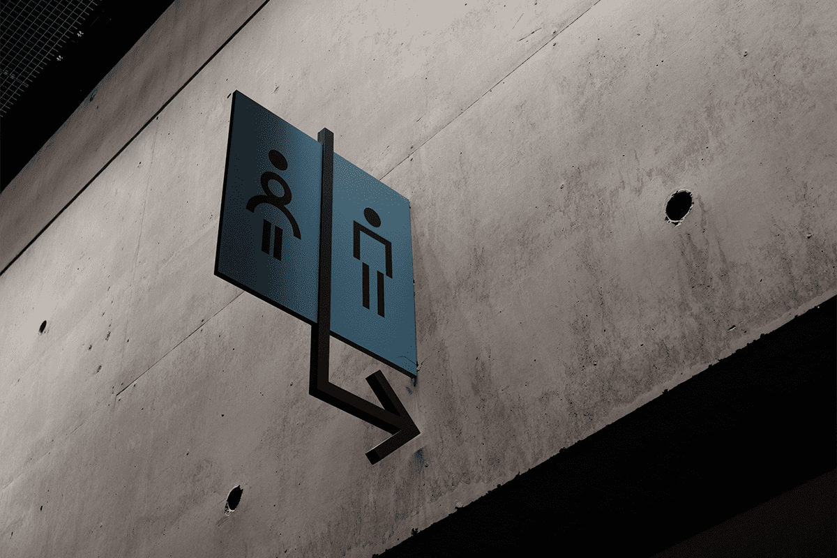 Restroom gender sign, June 3, 2021. (Photo/Yena Kwon, Unsplash)
