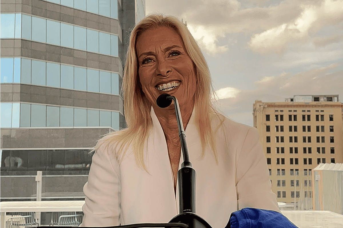 Jacksonville Mayor-elect Donna Deegan celebrates victory, Jacksonville, Fla., May 16, 2023. (Photo/Donna Deegan, Twitter)