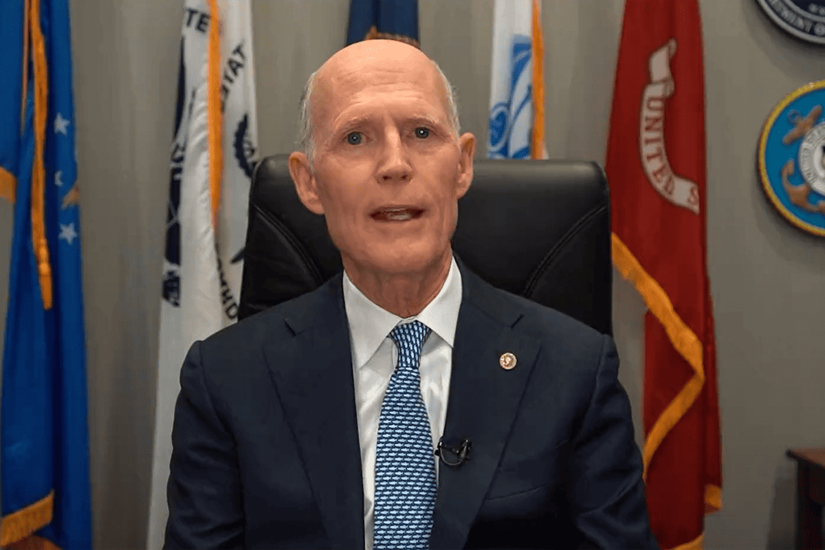 Sen. Rick Scott, R-Fla., introduces federal legislation to protect children from AI features on social media, May 18, 2023. (Video/Rick Scott, Twitter)