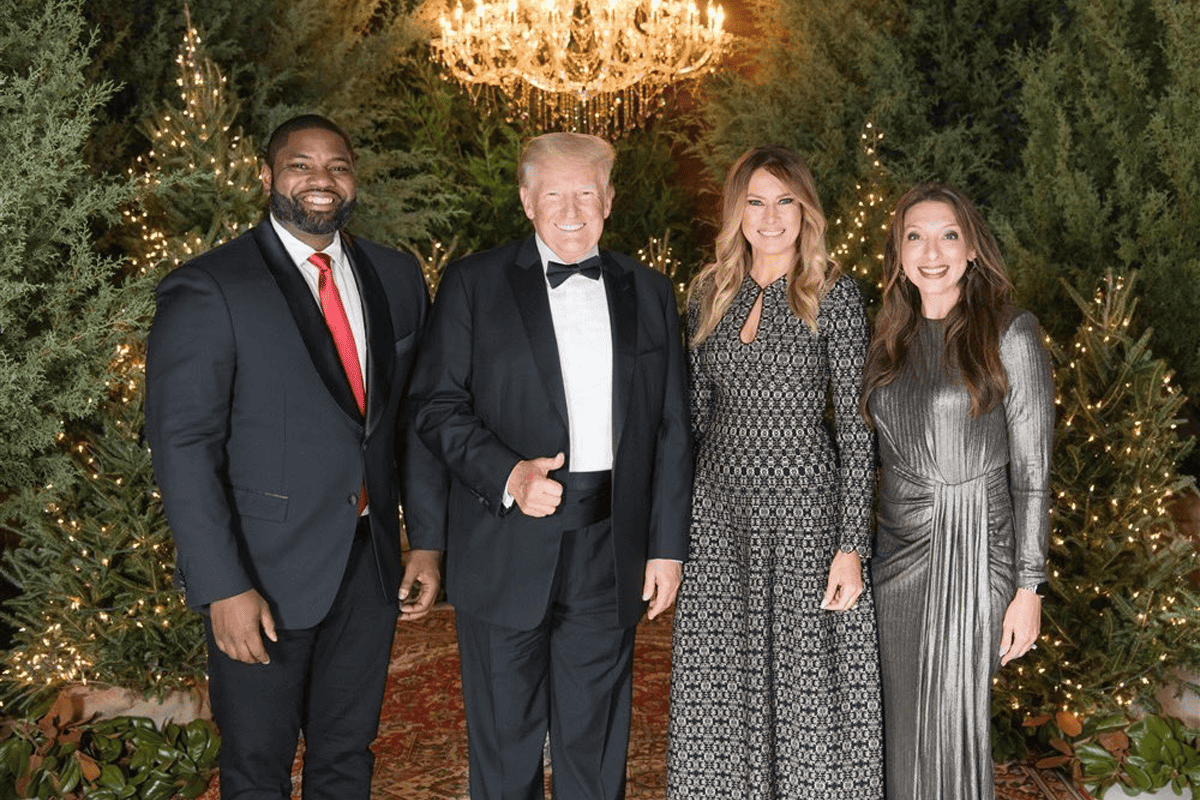 Rep. Byron Donalds, R-Fla., with former President Donald Trump and former First Lady Melania Trump, and wife, Erika Donalds. (Photo/Byron Donalds, Twitter)
