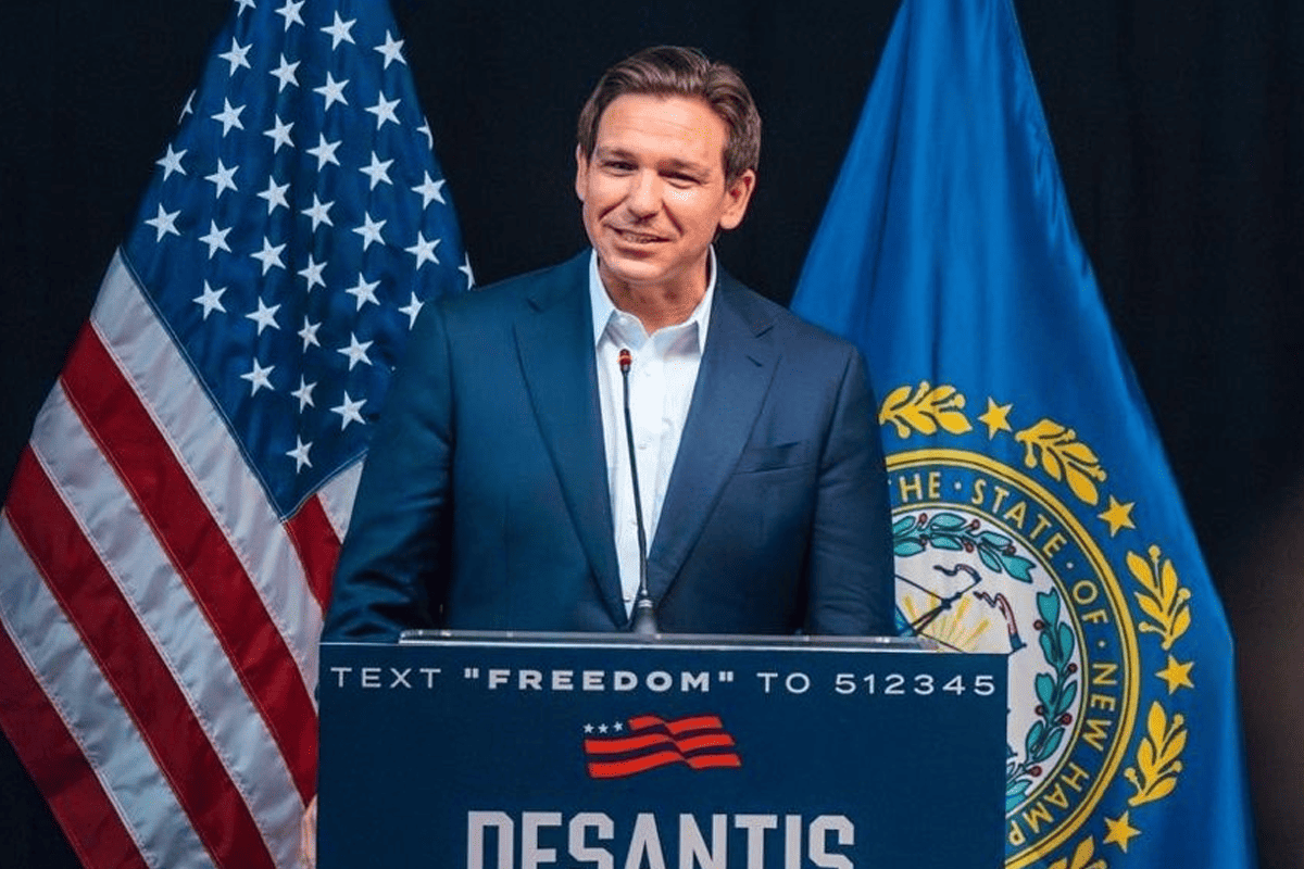 Gov. Ron DeSantis campaigns for president in New Hampshire, June 1, 2023. (Photo/Team DeSantis)