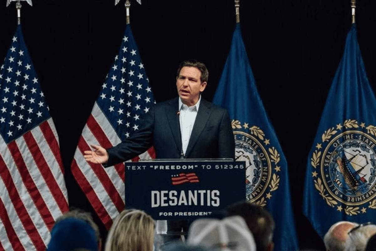 Gov. Ron DeSantis campaigns in New Hampshire, June 1, 2023. (Photo/Team DeSantis)