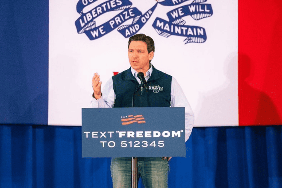 Gov. Ron DeSantis campaigns for president in Iowa, May, 2023. (Photo/Team DeSantis)