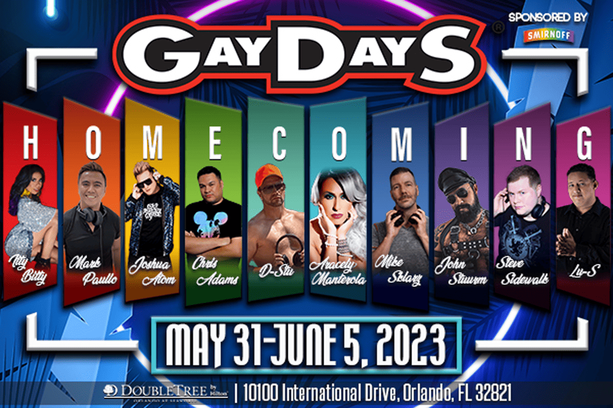 GayDays "Pool Party DJs," 2023. (Image/GayDays.com)