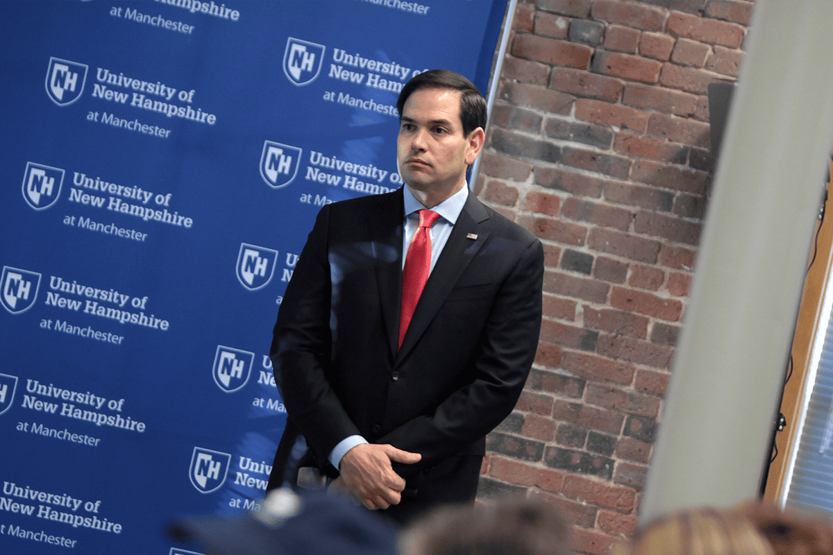 U.S. Sen. Marco Rubio, R-Fla., speaking with supporters at the Americans for Peace, Prosperity & Security Forum at the Pandora Building at the University of New Hampshire in Manchester, N.H., Jan. 21, 2016. (Photo/Gage Skidmore, Flickr)