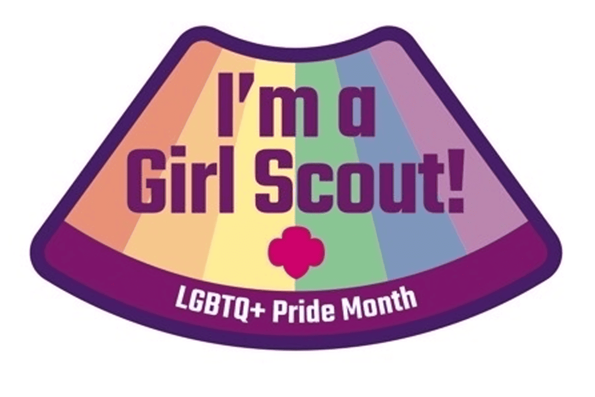LGBTQ+ Pride Month patch from Girl Scouts of the United States of America, June 12, 2023. (Photo/Girl Scouts of the United States of America)