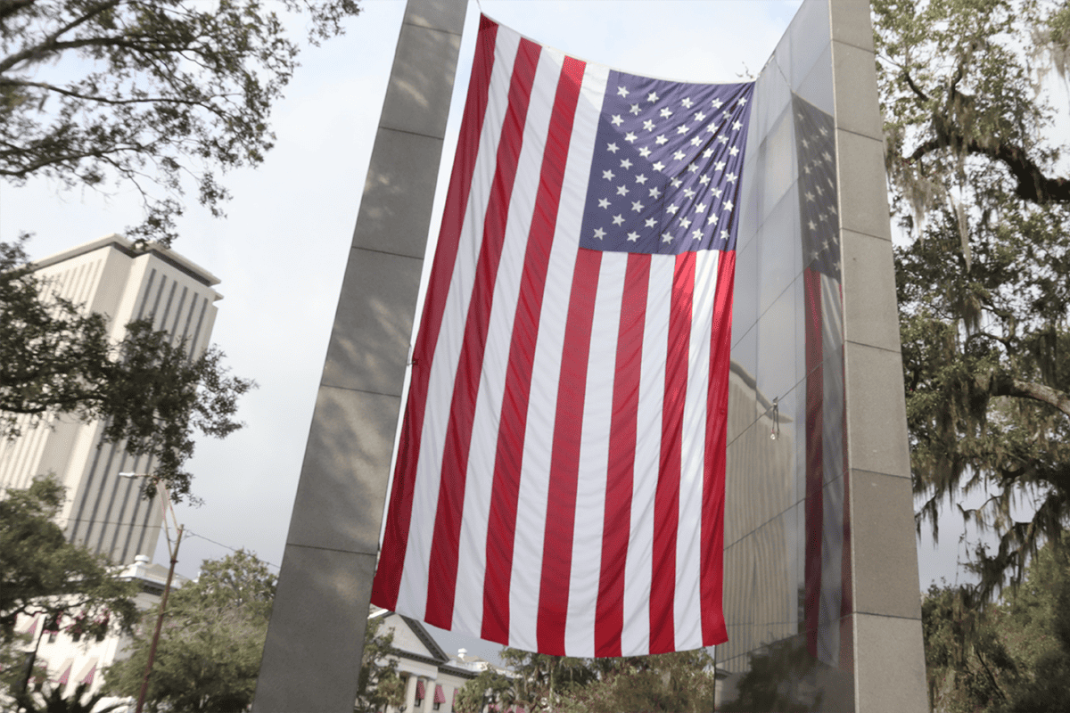 American flag at the Florida Capitol in Tallahassee, Fla., Dec. 11, 2022. (Photo/Derrick Mckinnon, Unsplash)