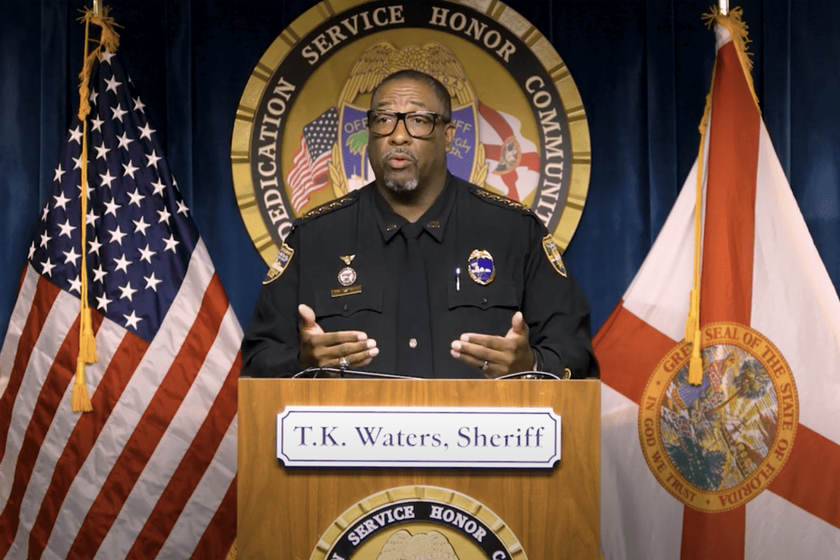 Jacksonville Sheriff T.K. Waters announces unsolved crimes page initiative in Jacksonville, Fla., June 22, 2023. (Photo/Jacksonville Sheriff’s Office)

