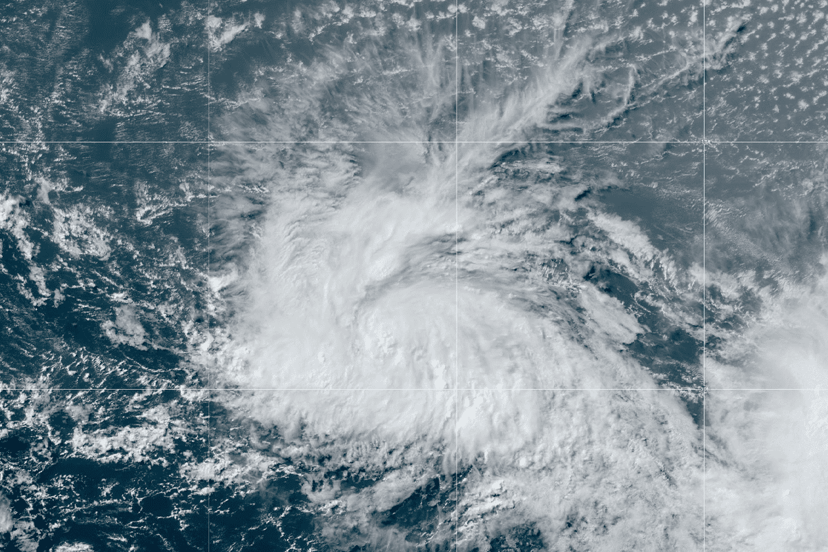 Tropical Storm Bret, forming over the Atlantic Ocean, June 19, 2023. (Image/National Hurricane Center)