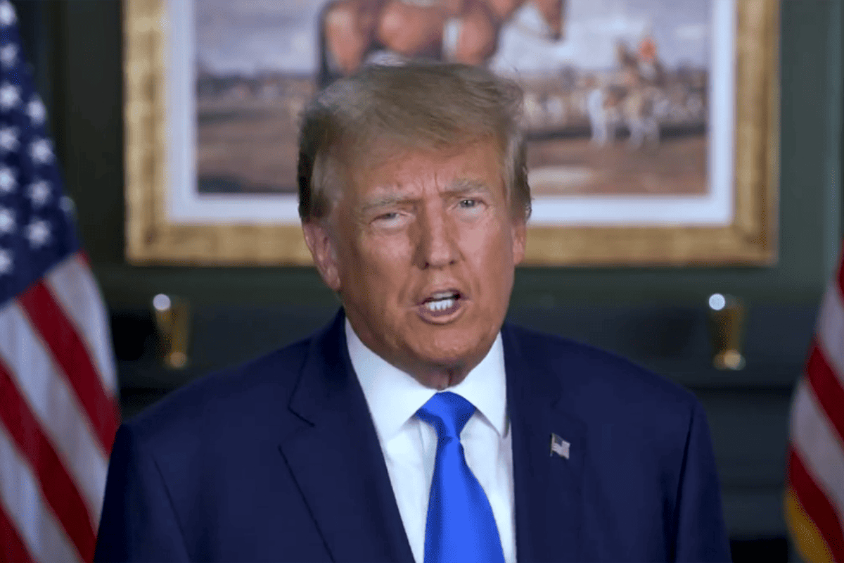 Former President Donald Trump announces the "Trump Reciprocal Trade Act," June 21, 2023. (Video/Team Trump)