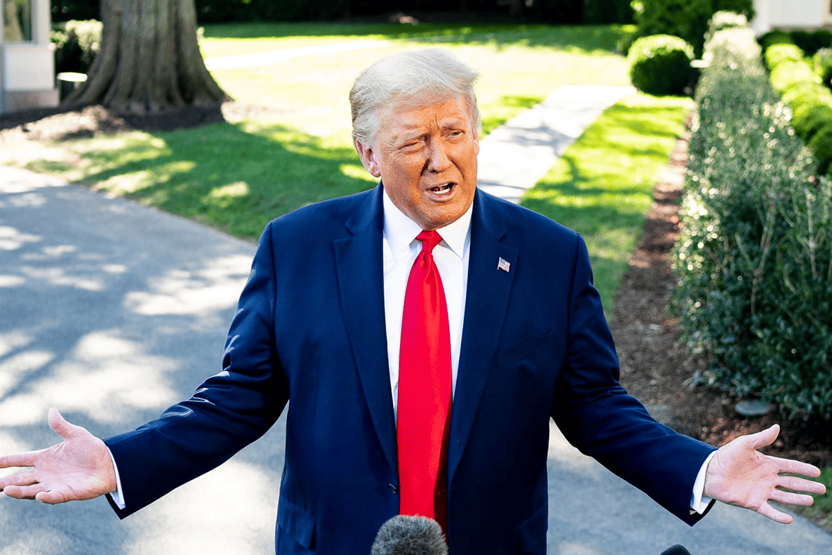 President Donald Trump speaking to the press, Washington, D.C., published on Sep. 21, 2020. (Photo/The Trump White House Archived, Facebook)