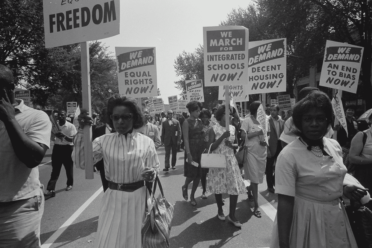 Civil rights march on Washington, D.C. in 1963, published on Dec. 17, 2019. (Photo/Library of Congress, Unsplash)