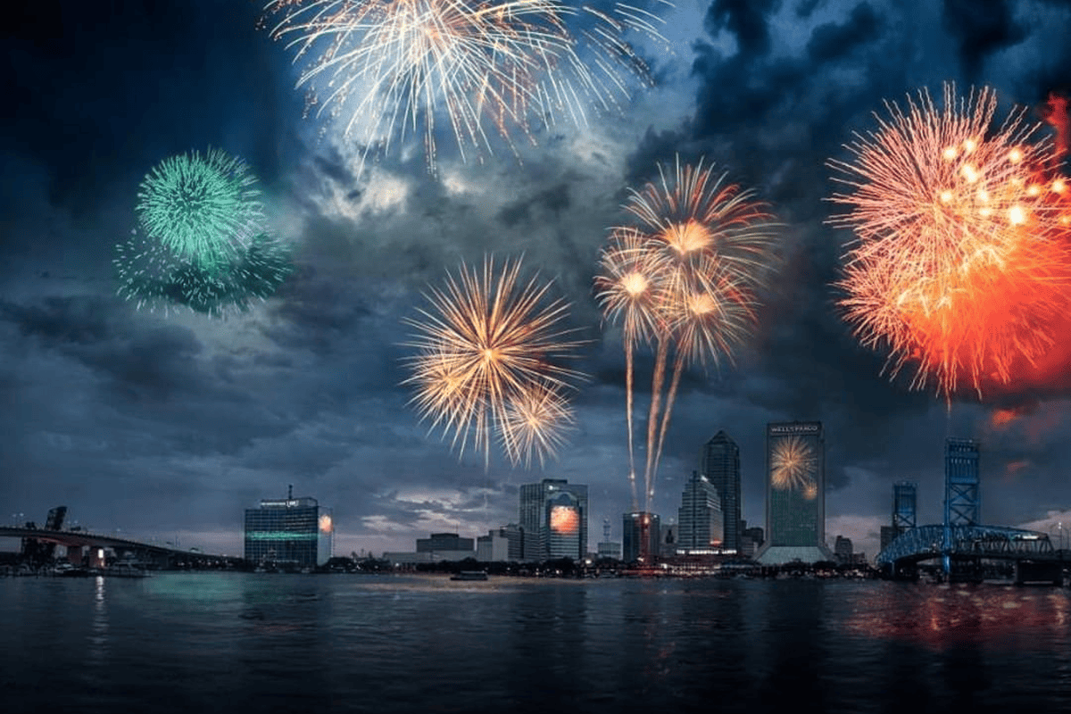 Fourth of July firework displays in Jacksonville