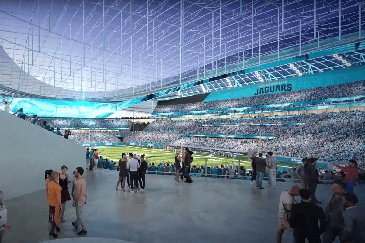 Jacksonville Jaguars "Stadium of the Future," June 7, 2023. (Video/Jacksonville Jaguars, YouTube)
