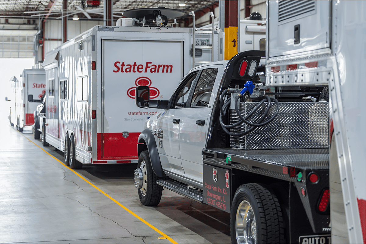 State Farm preparing Mobile Catastrophe Response Vehicles for deployment to communities impacted by a natural disaster, Sep. 23, 2022. (Photo/State Farm, Flickr)
