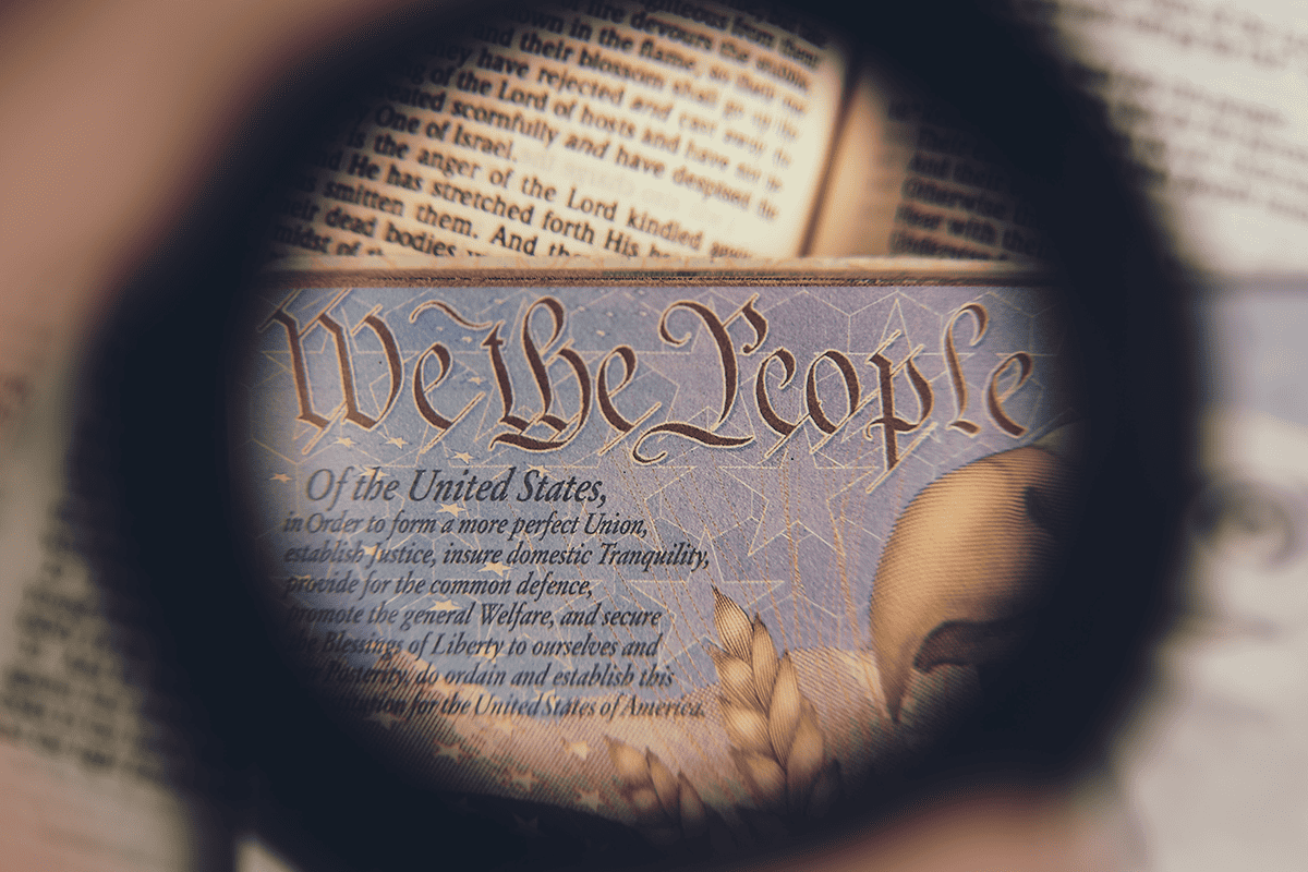 Preamble to the U.S. Constitution, Jan. 3, 2018. (Photo/Anthony Garand, Unsplash)