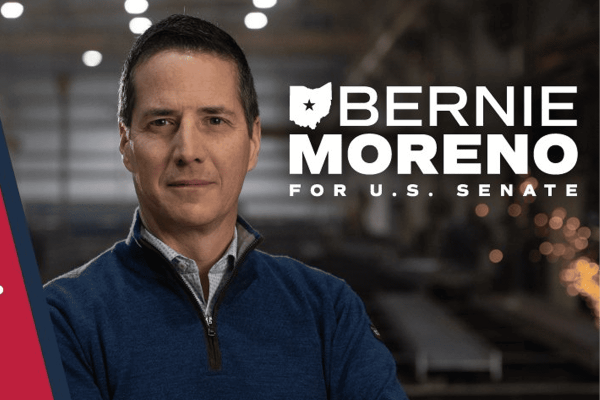 Republican Bernie Moreno, running for U.S. Senate in Ohio. (Photo/Bernie Moreno, Twitter)