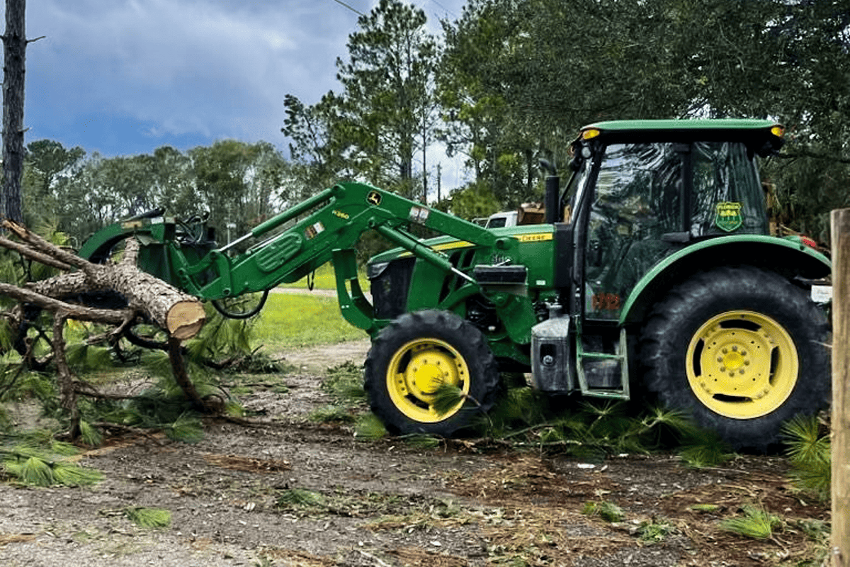 Debris removal after Hurricane Idalia, Aug. 30, 2023. (Photo/Florida Department of Agriculture and Consumer Services)
