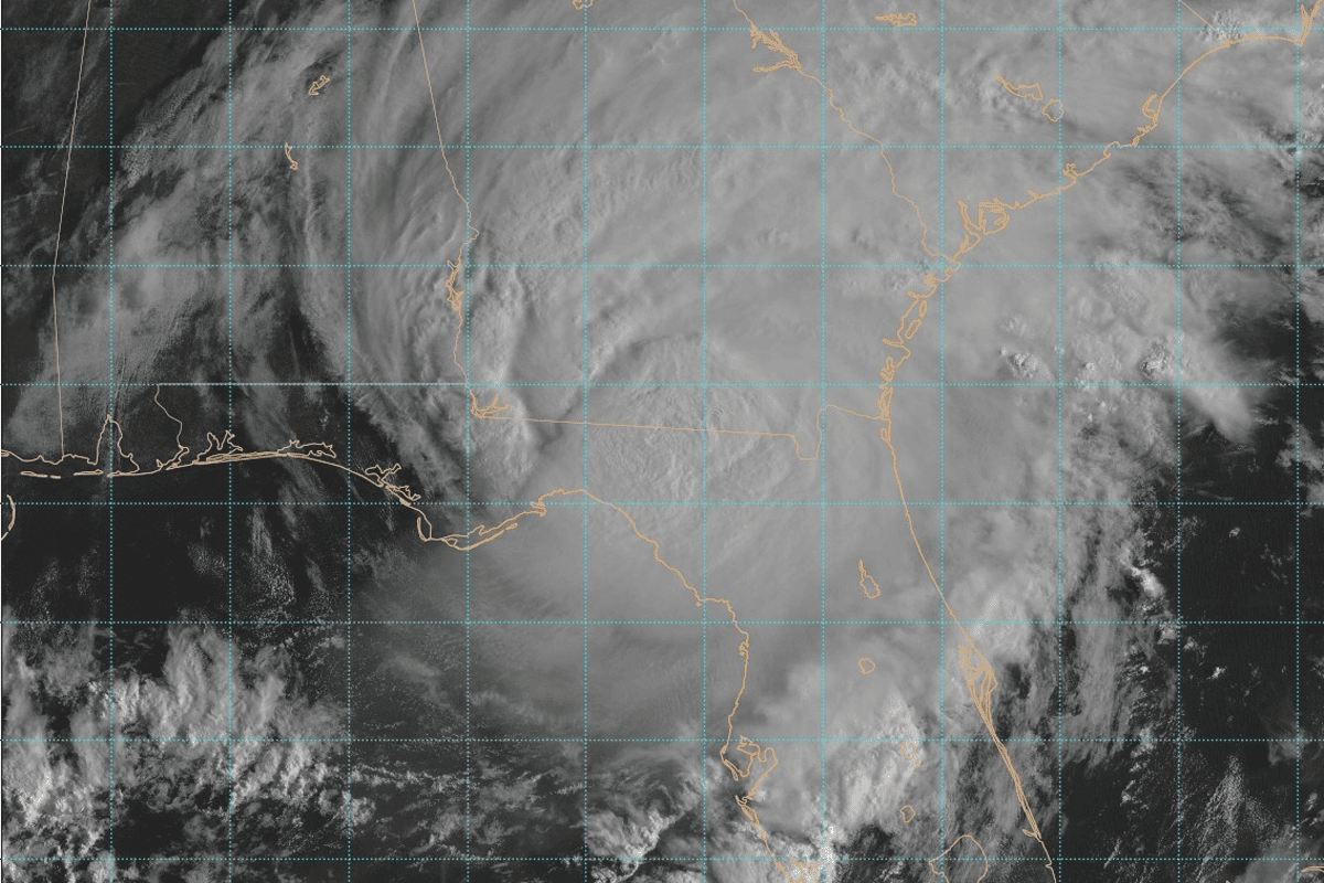 Satellite view of Hurricane Idalia, 13:22Z, Aug. 30, 2023. (Image/Tropical Tidbits)