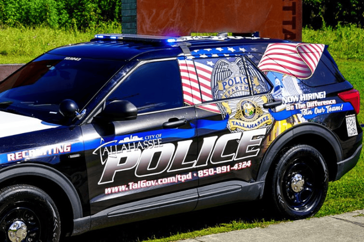 Tallahassee Police Department vehicle. (Photo/Tallahassee Police, X)