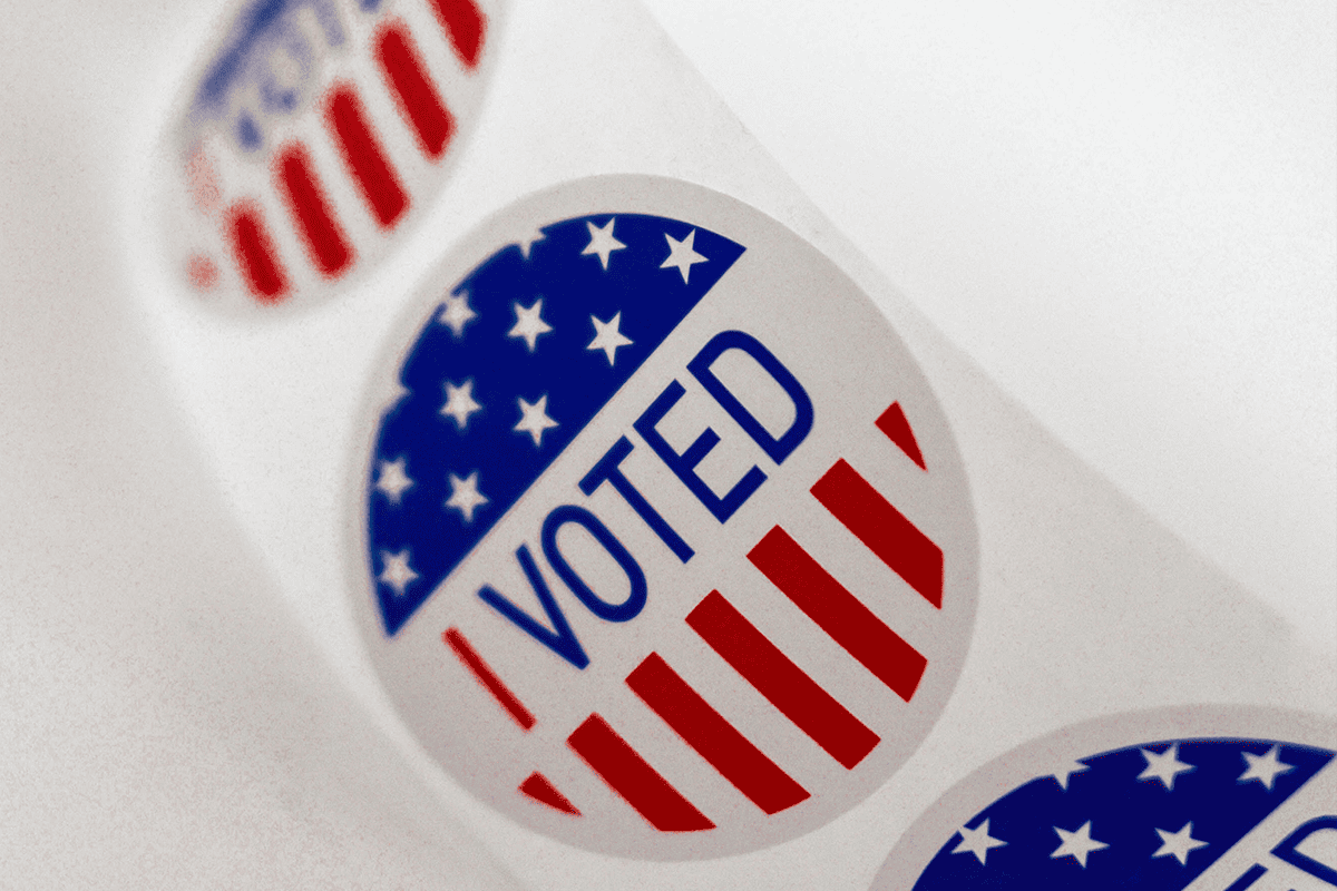 "I Voted" stickers, Oct. 30, 2018. (Photo/Element5 Digital, Unsplash)