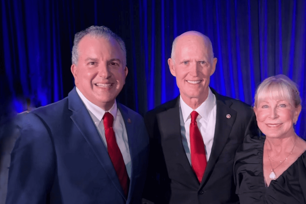 Florida Chief Financial Officer Jimmy Patronis and U.S. Sen. Rick Scott, R-Fla. (Photo/Jimmy Patronis, X)