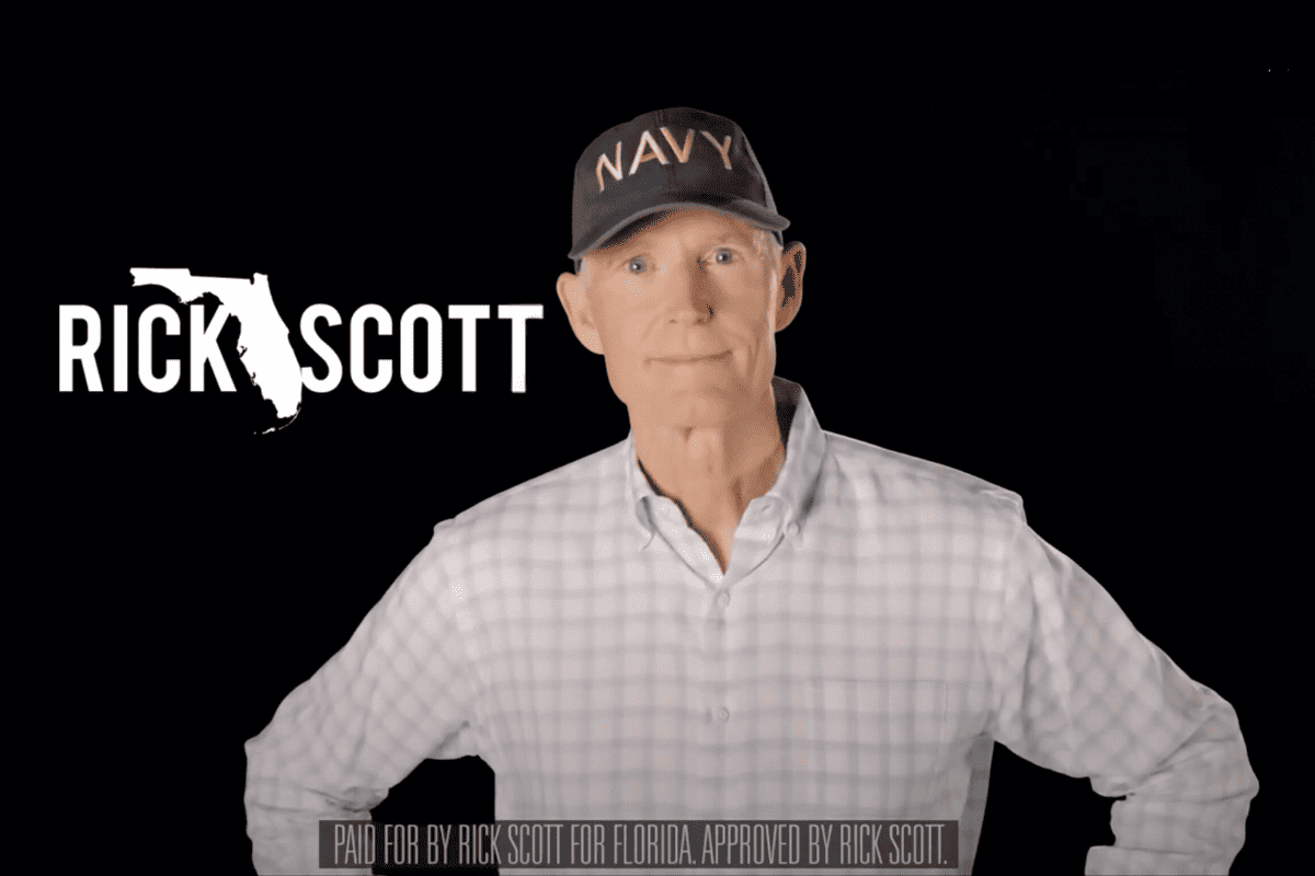 Sen. Rick Scott, R-Fla., releases a new ad, Oct. 5, 2023 (Photo/ Sen. Rick Scott Ad).
