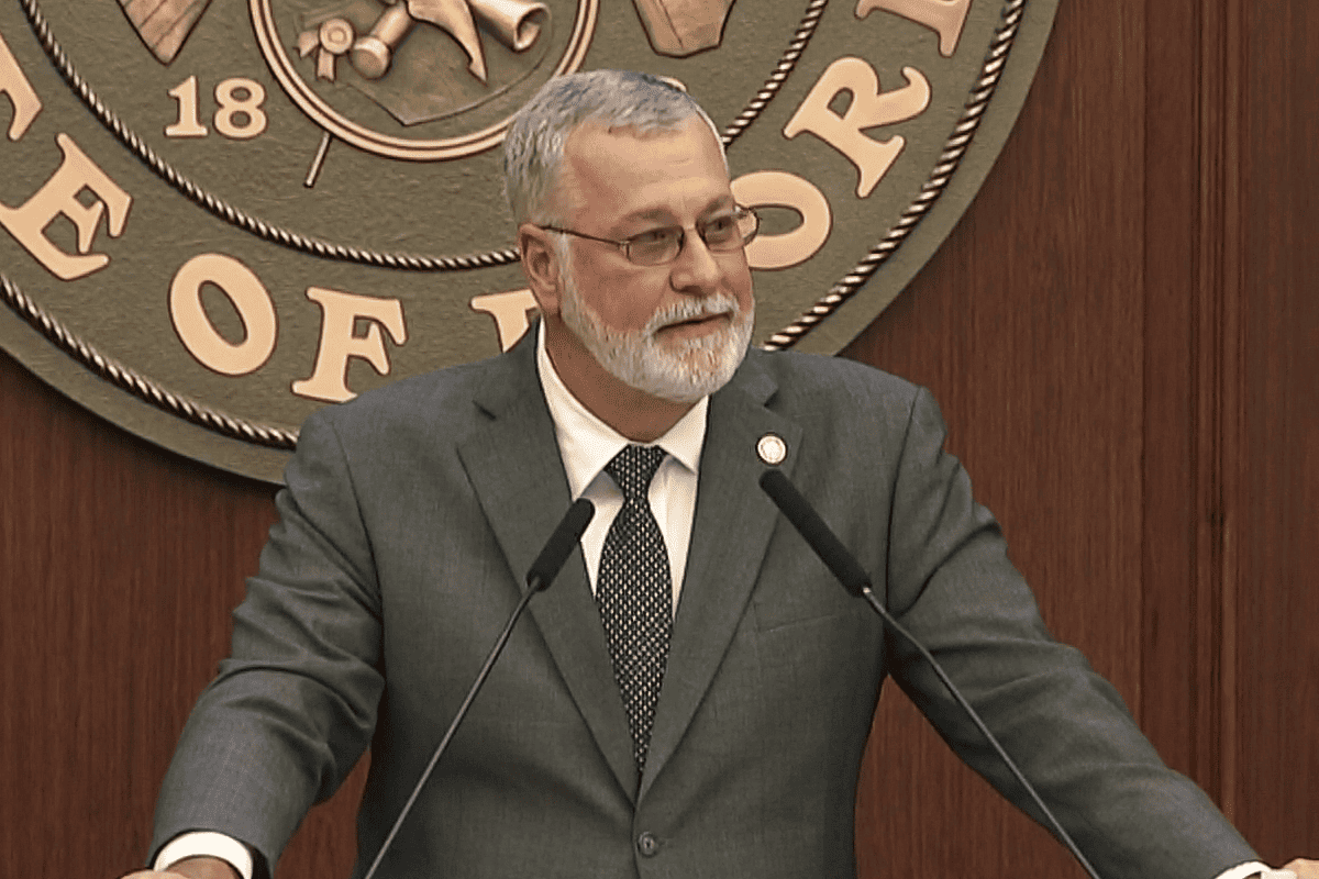 Florida Sen. Ben Albritton, R-Bartow, in the Florida Senate chamber in Tallahassee, Fla., Oct. 17, 2023. (Video/The Florida Channel)
