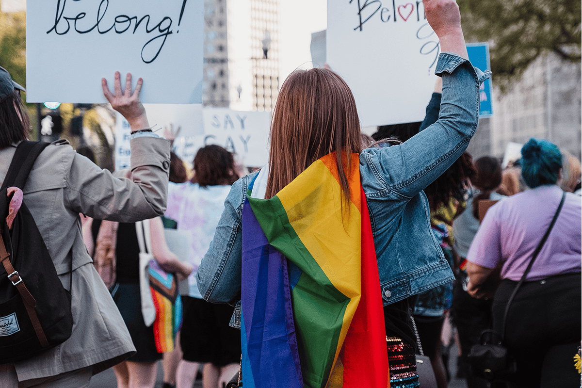Pride demonstration, March 25, 2022. (Photo/Aiden Craver, Unsplash)