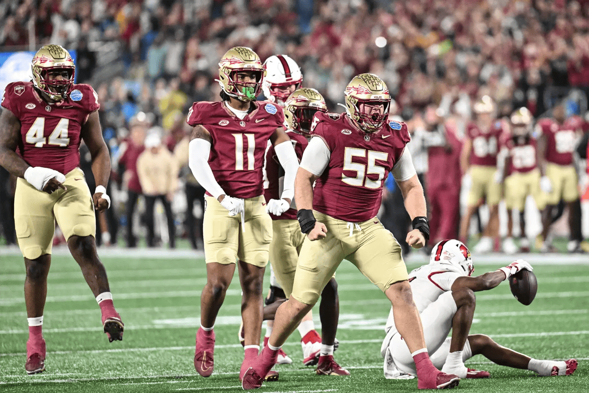 Florida State wins the ACC Championship with a 16-6 win over Louisville, Charlotte, N.C., Dec. 2, 2023. (Photo/Mike Erdelyi via FSU Seminoles)
