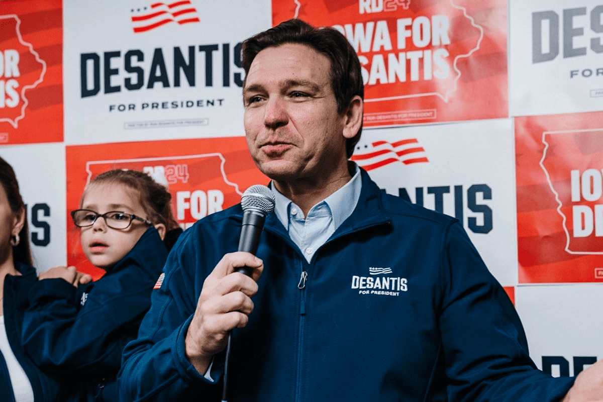 Gov. Ron DeSantis campaigns in Iowa, Nov. 18, 2023. (Photo/Team DeSantis)