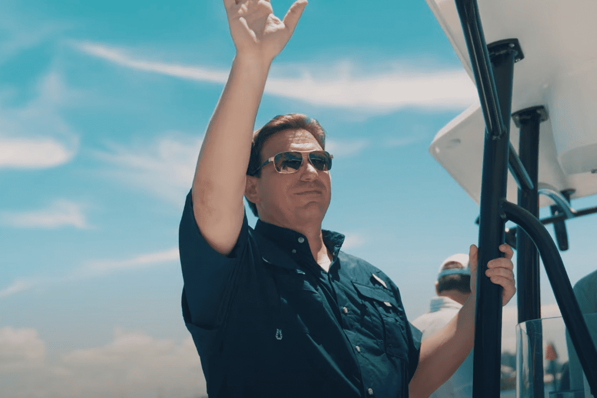 <a href=https://www.youtube.com/watch?v=4bS2XU0HX8I&ab_channel=RonDeSantis>"Never Back Down," released by Billy Dean, Jan. 10, 2024.</a> (Video/Ron DeSantis, YouTube)