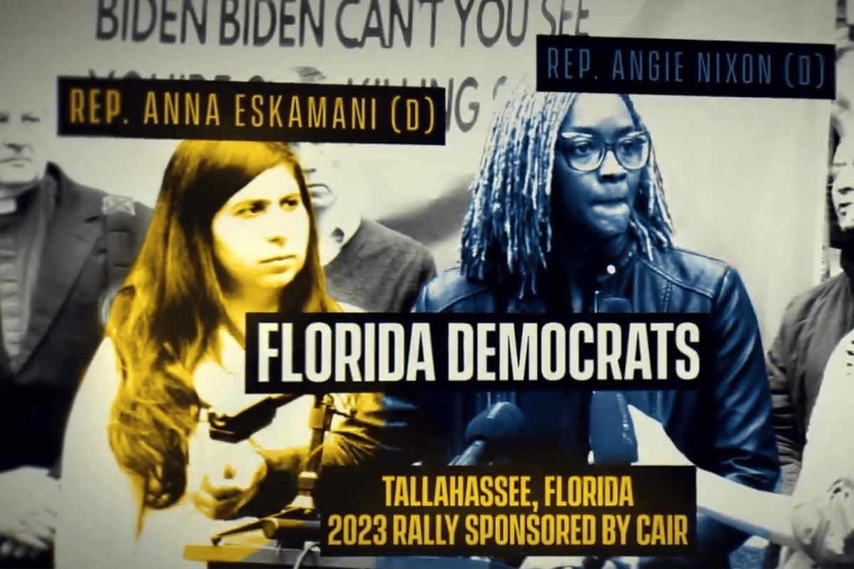 Republican Party of Florida ad against Florida Democrats over CAIR relations, Jan. 26, 2024. (Video/Florida GOP)