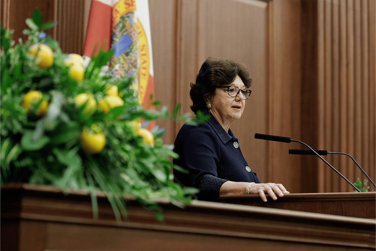 Florida Senate President Kathleen Passidomo, Tallahassee, Fla., Oct. 17, 2023. (Photo/Florida Senate)